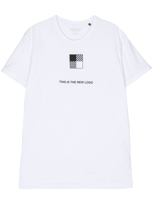 Slogan-print cotton T-shirt - White