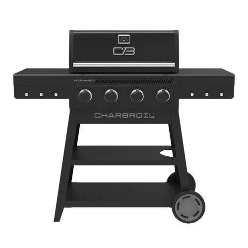 Performance Series™ FlavorMax™ 4 Burner Cart Gas Grill Black Stainle