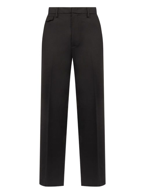 Wool-blend pants - Black