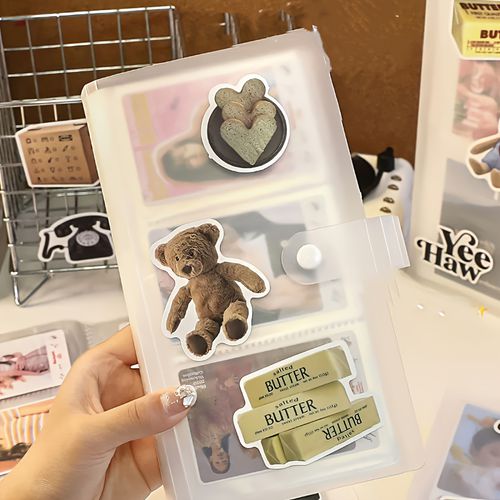 TEMU 4-season Transparent Pp Card Album With Index Tabs | Durable Storage Box For Movie Tickets, Stickers & Photos – Versatile Photo Organizer