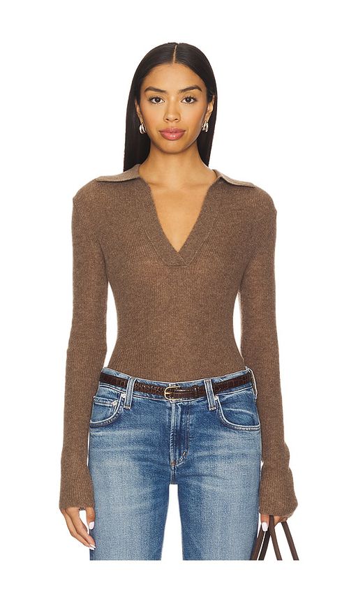 Citizens of Humanity Simone Polo Sweater in Brown. XS. Also in L, M