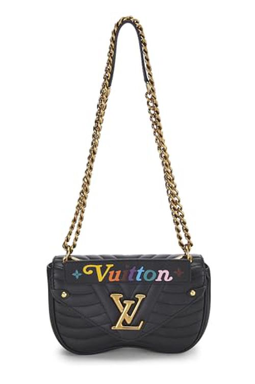 Louis Vuitton, Pre-Loved Black Calfskin New Wave Heart Bag, Black