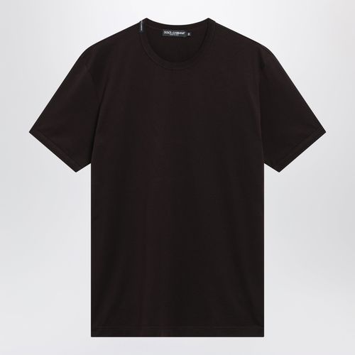 Dolce & Gabbana Brown Cotton Jersey Tshirt