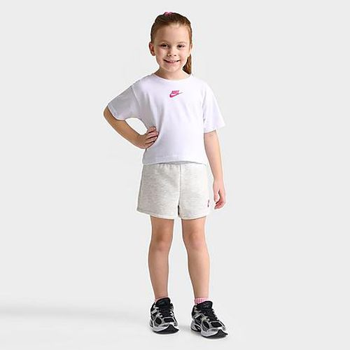 Girls' Toddler T-Shirt and Shorts Set in Birch Heather