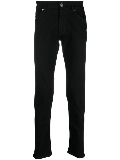 High-rise slim-fit jeans - Black