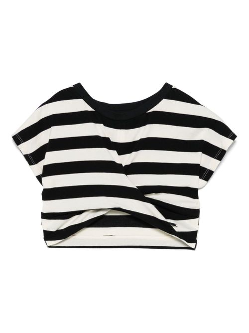 Striped T-shirt - Black