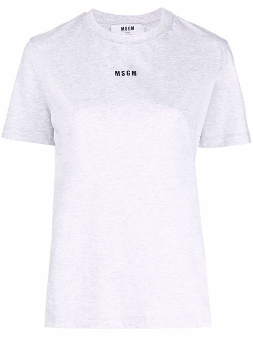 Logo-print cotton T-shirt - Grey