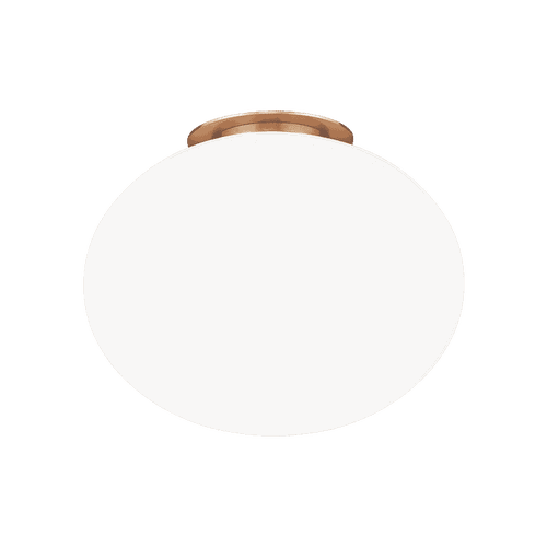 Aged Gold Brass One Light Wall Sconce Ceiling Mount from the Mayu Collection