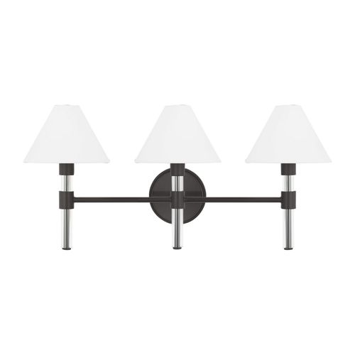 Robert 3-Light Bathroom Vanity Light in Aged Iron