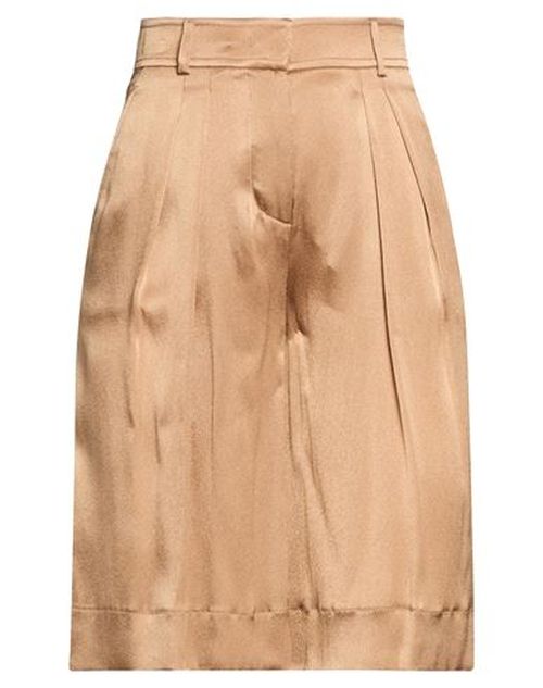 Woman Shorts & Bermuda Shorts Camel Size 0 Acetate, Silk