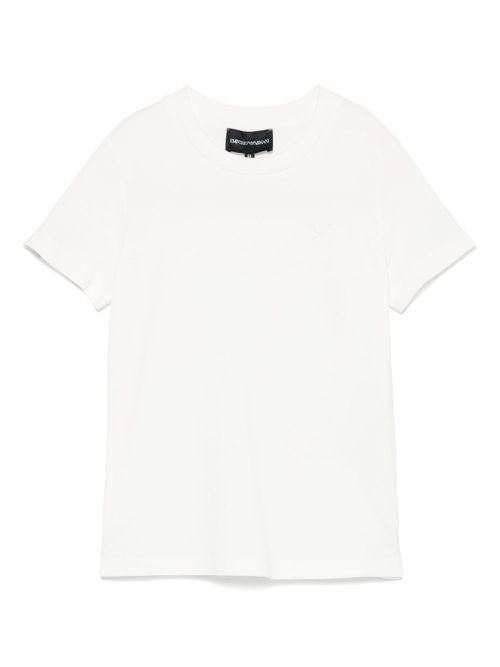 Logo-embroidered T-shirt - White