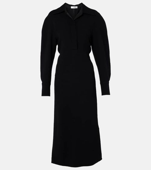 Gathered midi dress