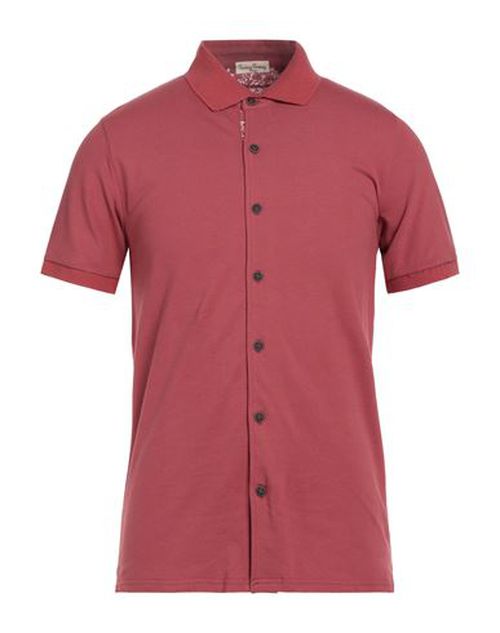 Cashmere Company Man Shirt Brick Size 44 Cotton