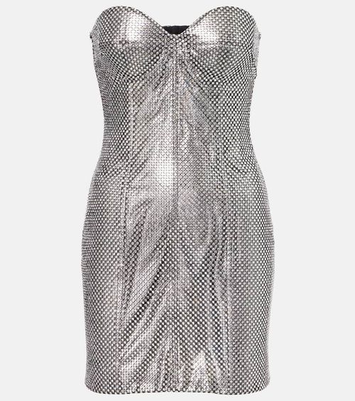 Embellished corset minidress