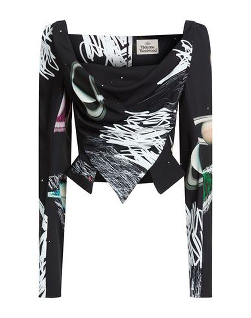 Woman Top Black Size 6 Polyester