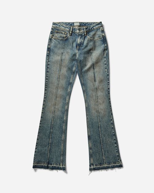 Women s Flare Denim Pants Used Indigo Brown Tint