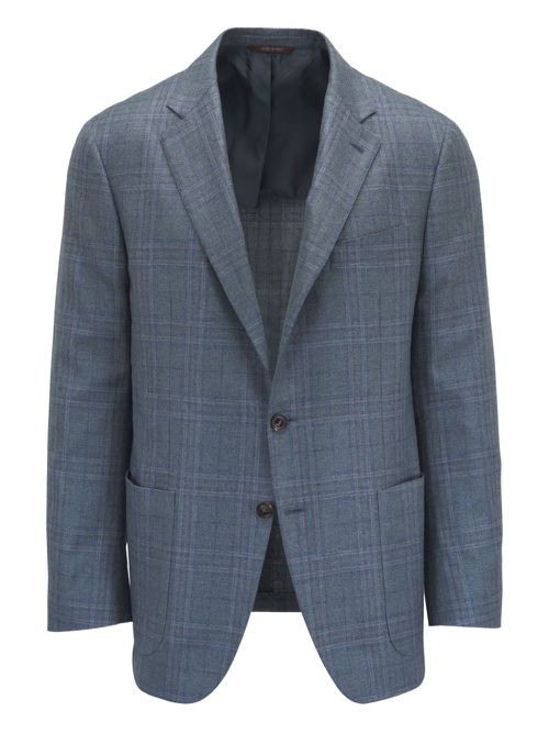 Canali button-down blazer - Blue