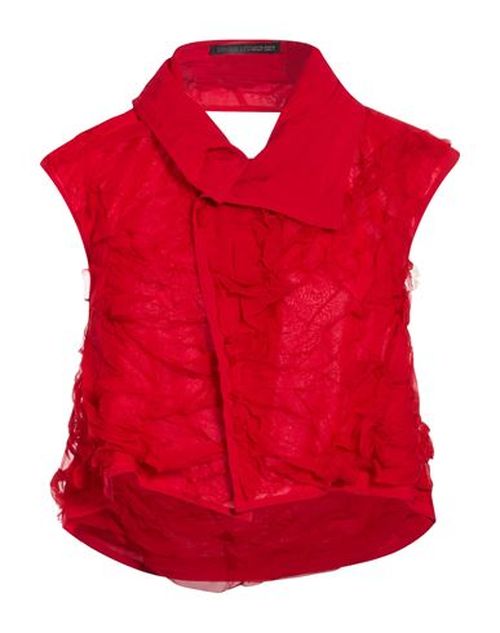 Woman Top Red Size 2 Silk