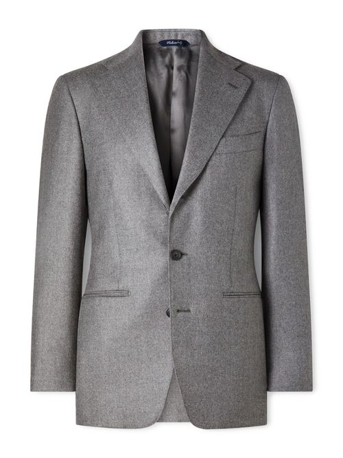 Wool Twill Suit Jacket
