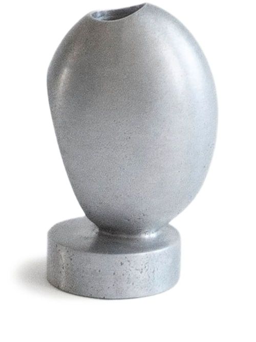 Poise vertical aluminium candle holder - Silver