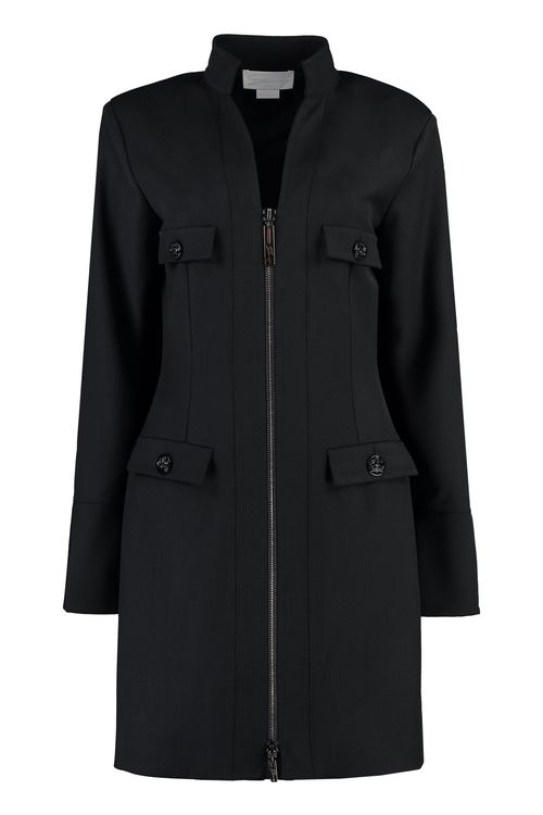 Minidress with Cutaway Collar