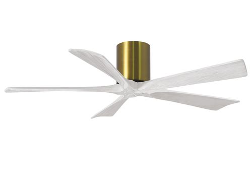 Irene 6-Speed " Ceiling Fan in Brushed Brass with Matte White blade