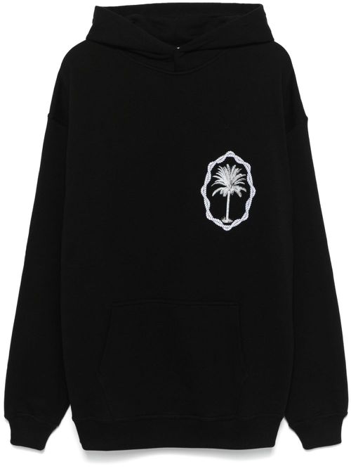 Palm-logo hoodie - Black