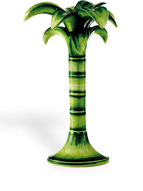 Medium Palm candle holder - Green