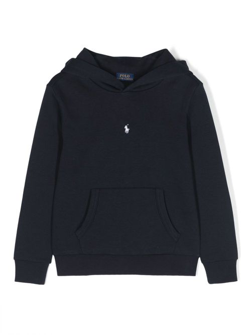 Polo Pony cotton hoodie - Blue