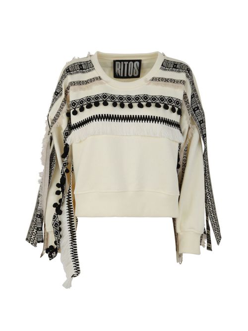 Crew Neck Tentacle Sweater