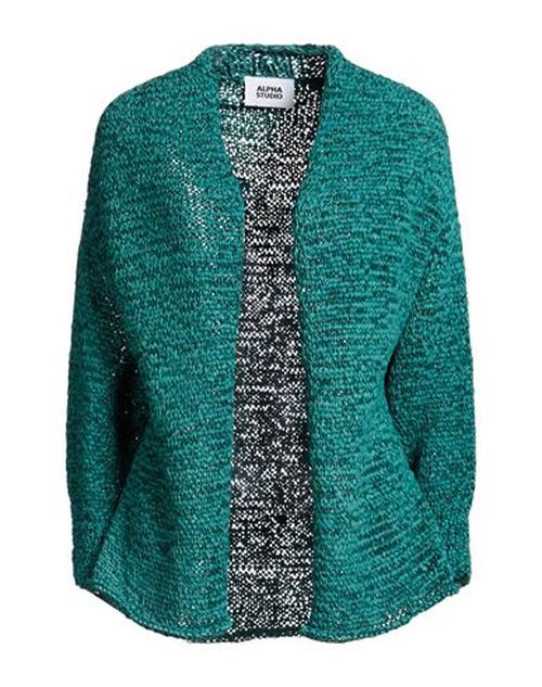 Woman Cardigan Dark green Size 10 Polyester, Polyamide