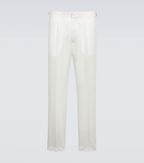 Carsyn linen and cotton tapered pants