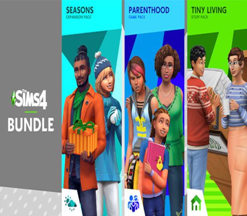 The Sims 4 - Seasons + Parenthood + Tiny Living Stuff DLC Bundle PC EA App CD Key