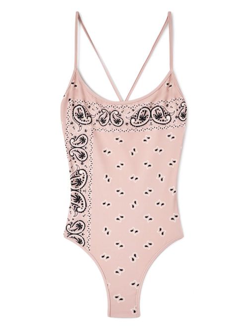 Paisley-print swimsuit - Pink