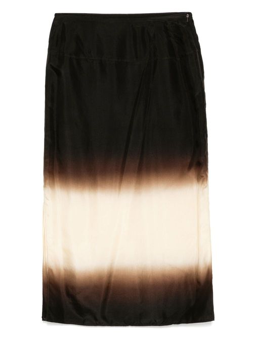 LESS silk electrospun skirt - Brown
