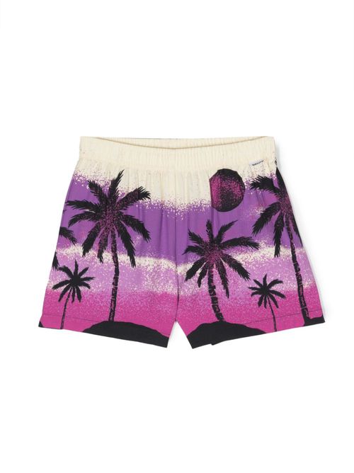 Adore Twilight Island-print shorts - Purple