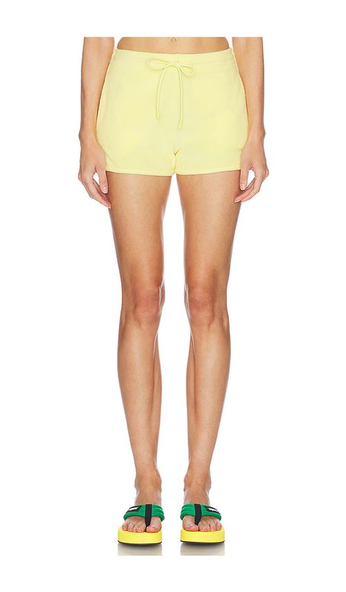 Hunza G Towelling Shorts in Yellow. S. Also in M