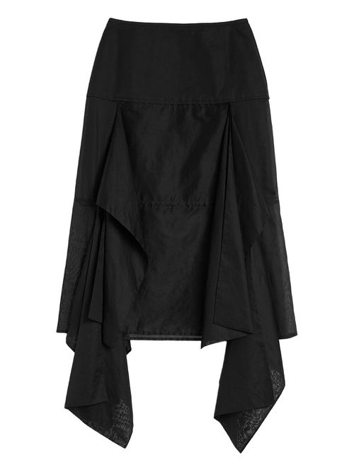 Panelled midi skirt - Black