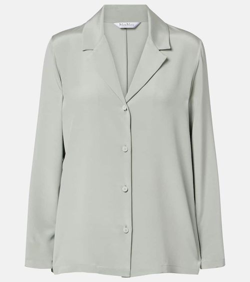 Aedo silk-blend satin shirt