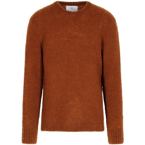 Seven Gauge Brown Virgin Wool Blend Sweater