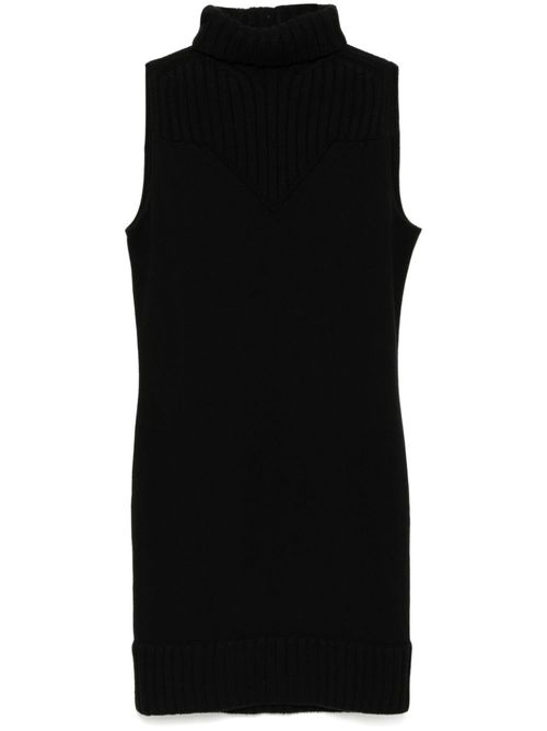 2004 sleeveless shift dress - Black