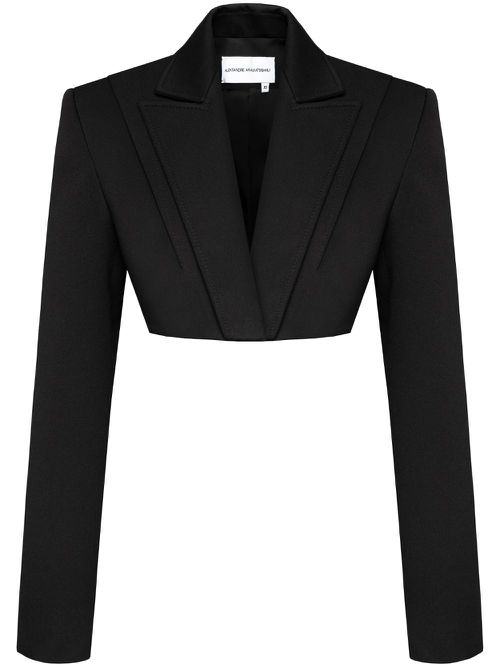 Cropped blazer - Black
