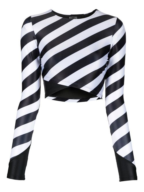 Crossover rash top - Black