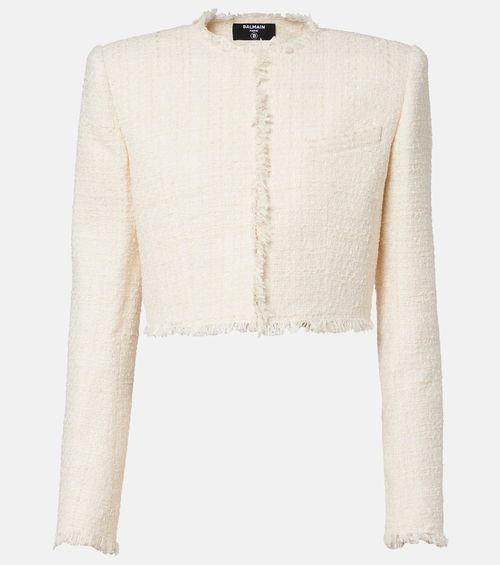 Cropped tweed jacket