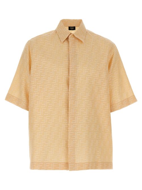 FF Jacquard Linen Shirt — Beige