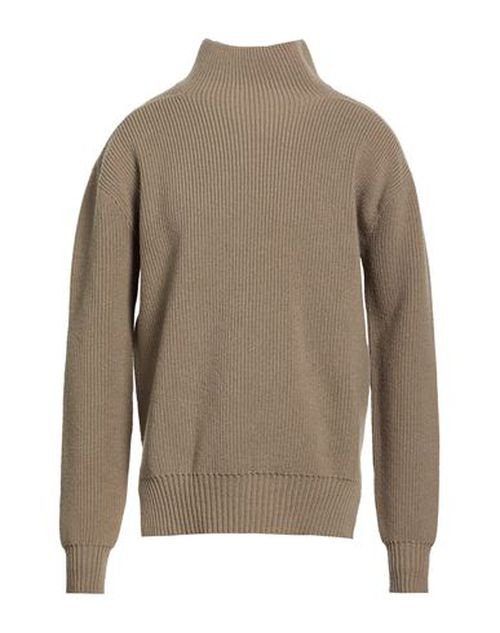 Man Turtleneck Khaki Size M Virgin Wool