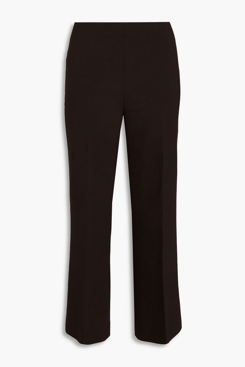 Crepe kick-flare pants