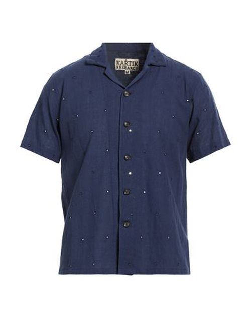 Man Shirt Navy Size XL Cotton