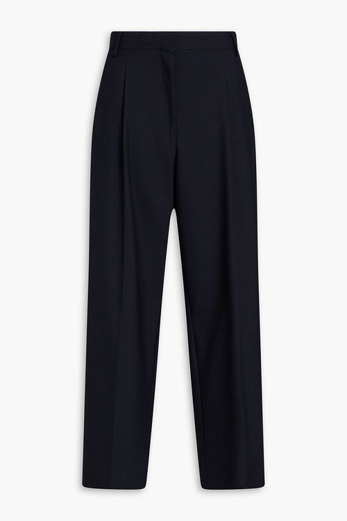 Grain de poudre wool tapered pants - Blue - FR 34