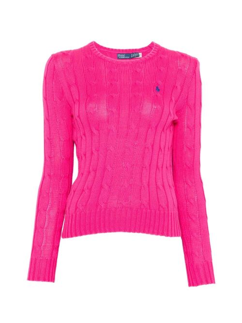 Cable-Knit Slim Fit Cotton Crewneck Jumper